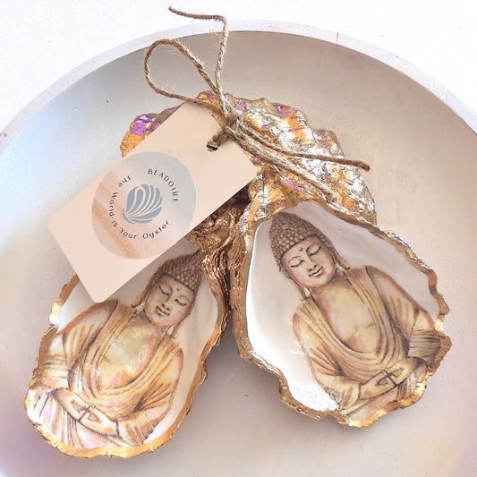 OYSTER SHELL TRINKET DISH XL - BUDDHA