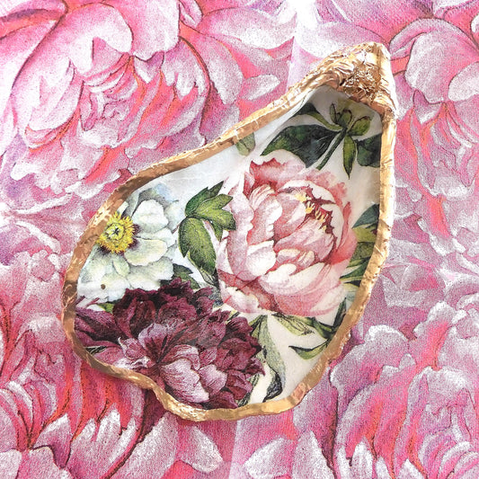 OYSTER SHELL TRINKET DISH XL - PEONY'