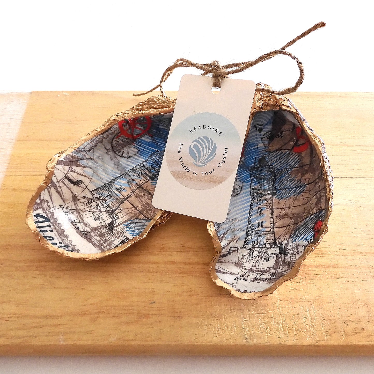OYSTER SHELL TRINKET DISH XL - THE LIGHTHOUSE