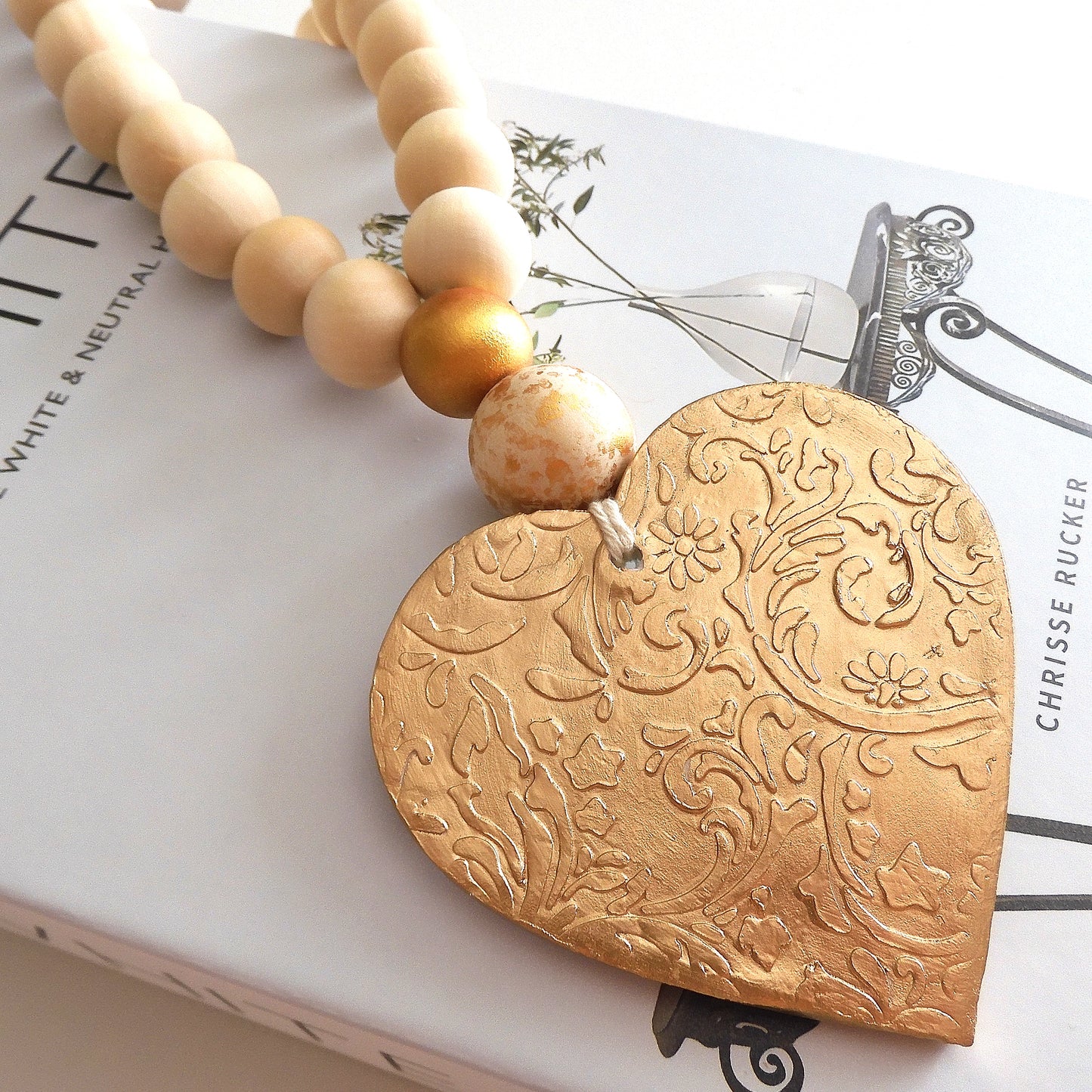 HEART BLESSING BEADS HANGER 'NAUTILUS'