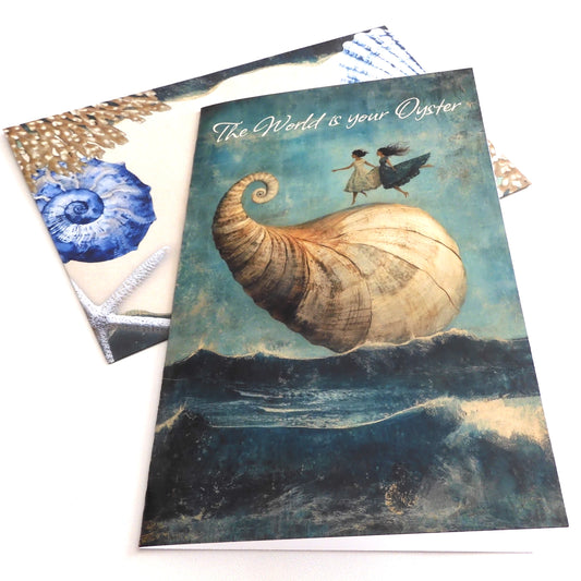 GREETING CARD 'THE WORLD IS YOUR OYSTER'