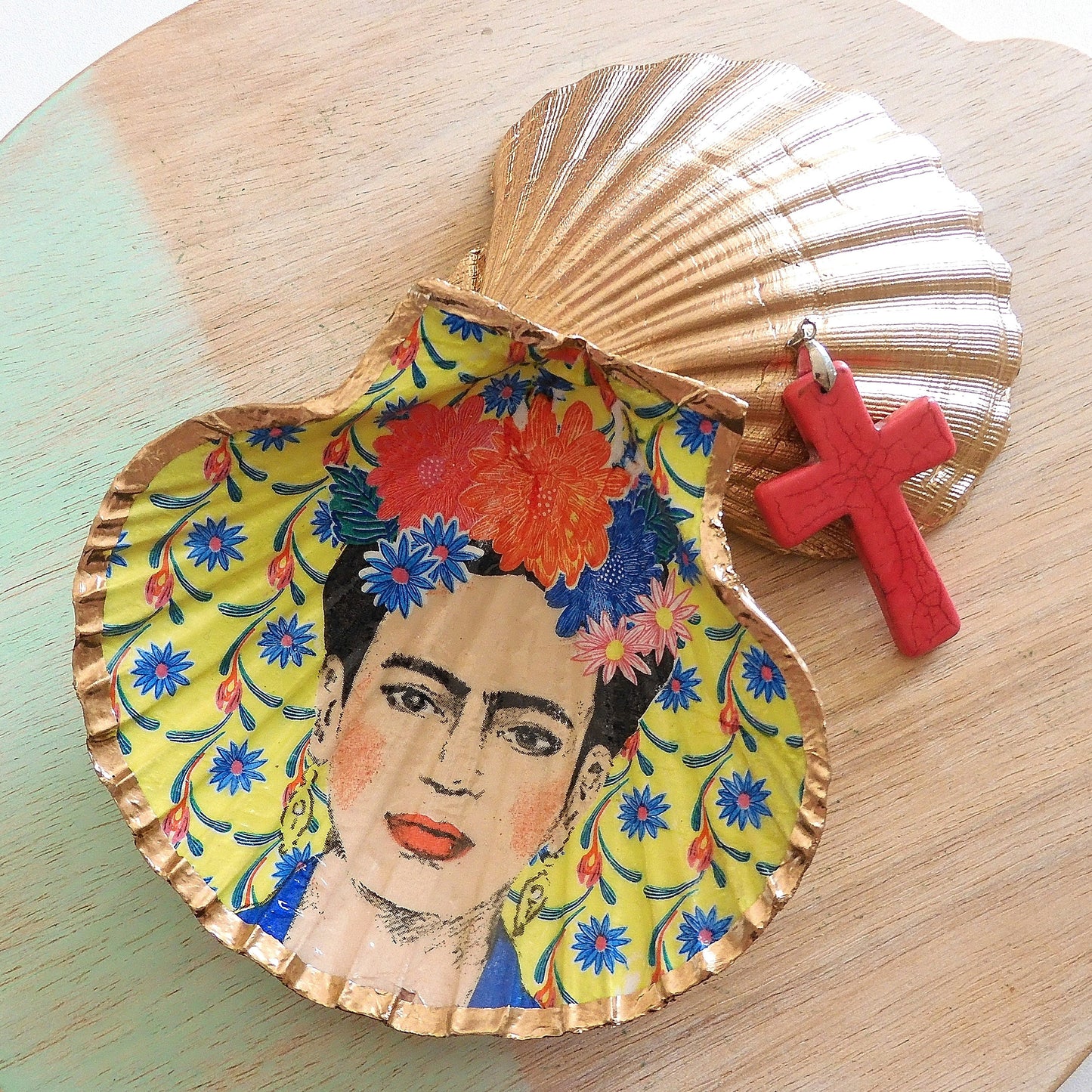 SCALLOP TRINKET DISH - 'FRIDA - YELLOW'