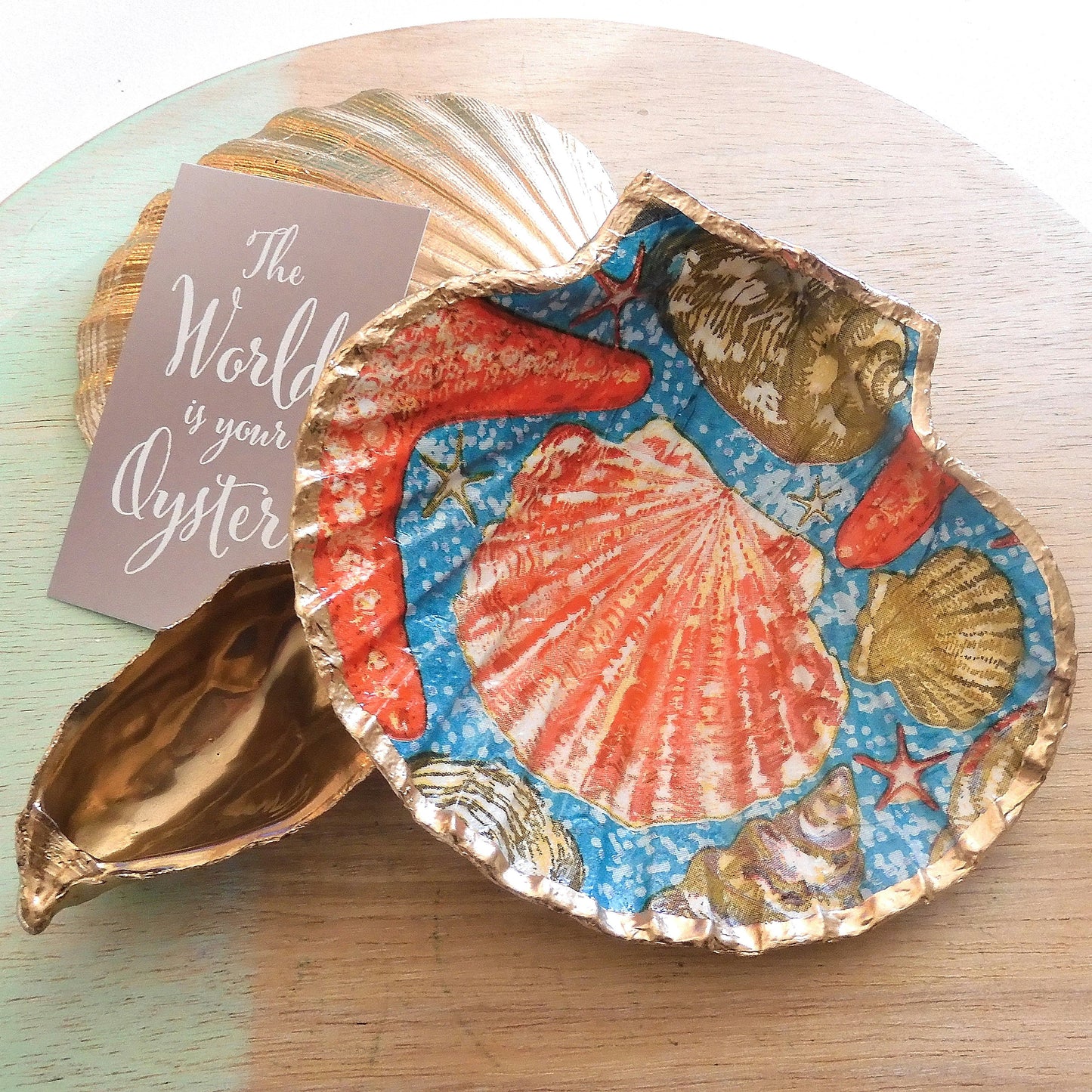 SCALLOP TRINKET DISH JEWELLERY HOLDER - 'SHE SELLS SEA SHELLS'