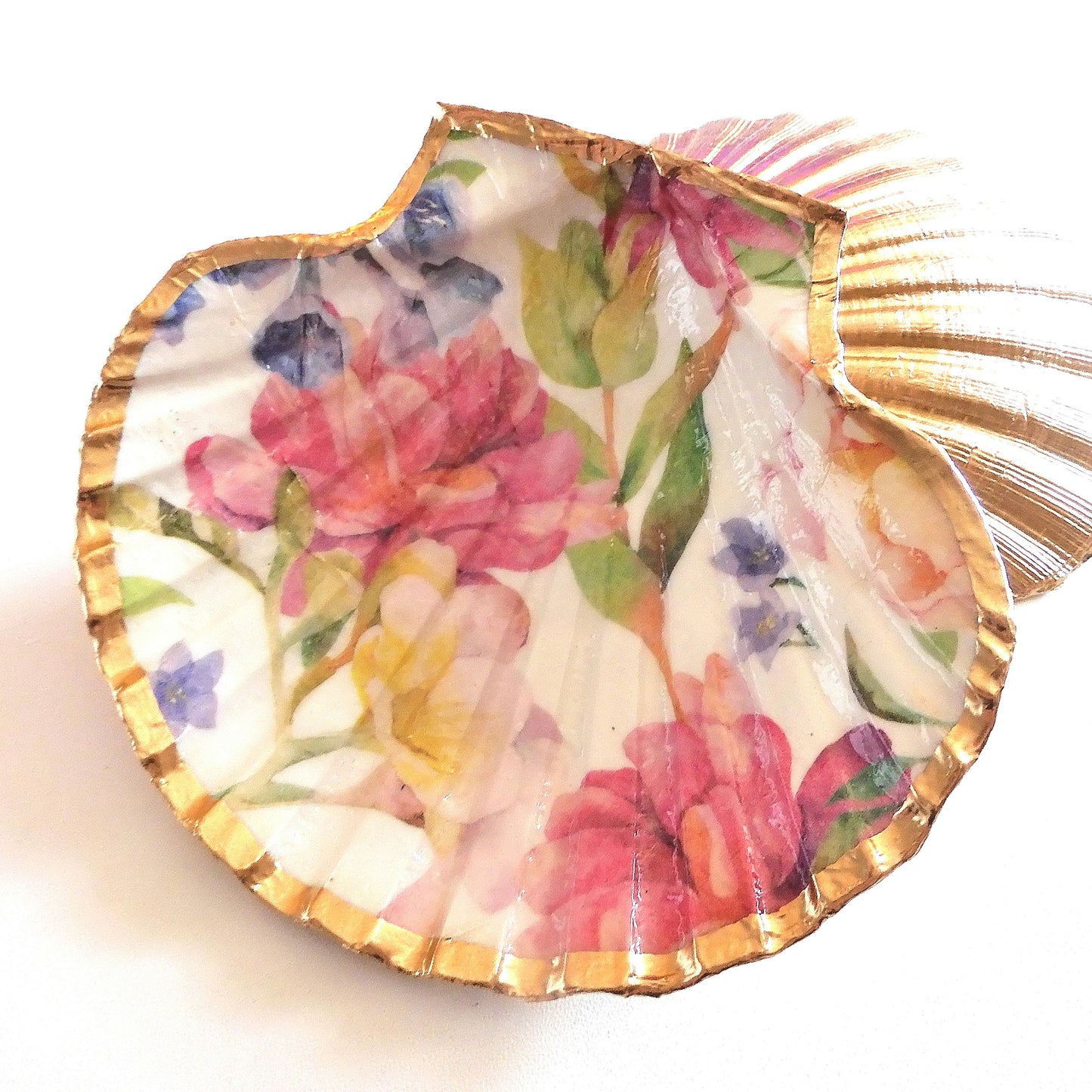 SCALLOP TRINKET DISH JEWELLERY HOLDER - 'SPRING HAS SPRUNG'