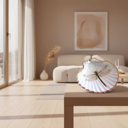 SCALLOP TRINKET DISH 'DRAGONFLY'