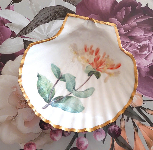SCALLOP TRINKET DISH 'HONEYSUCKLE'