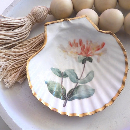 SCALLOP TRINKET DISH 'HONEYSUCKLE'