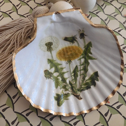 SCALLOP TRINKET DISH 'DANDELION'