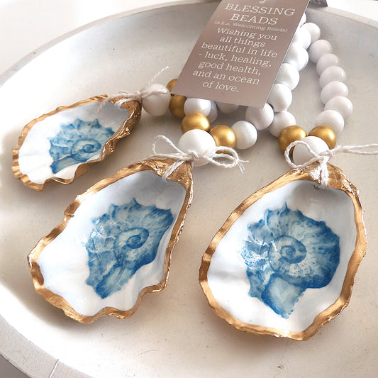 Beach Home Gift Ideas Oyster Shell BLESSING BEADS Hanger 8-9cm SHELL 'Nautilus Shell'