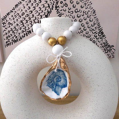 Beach Home Gift Ideas Oyster Shell BLESSING BEADS Hanger 8-9cm SHELL 'Nautilus Shell'