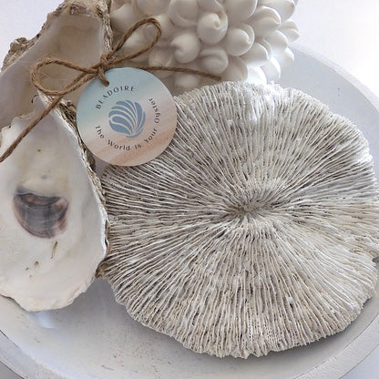 COASTAL STYLE CORAL MUSHROOM DECOR SHELL