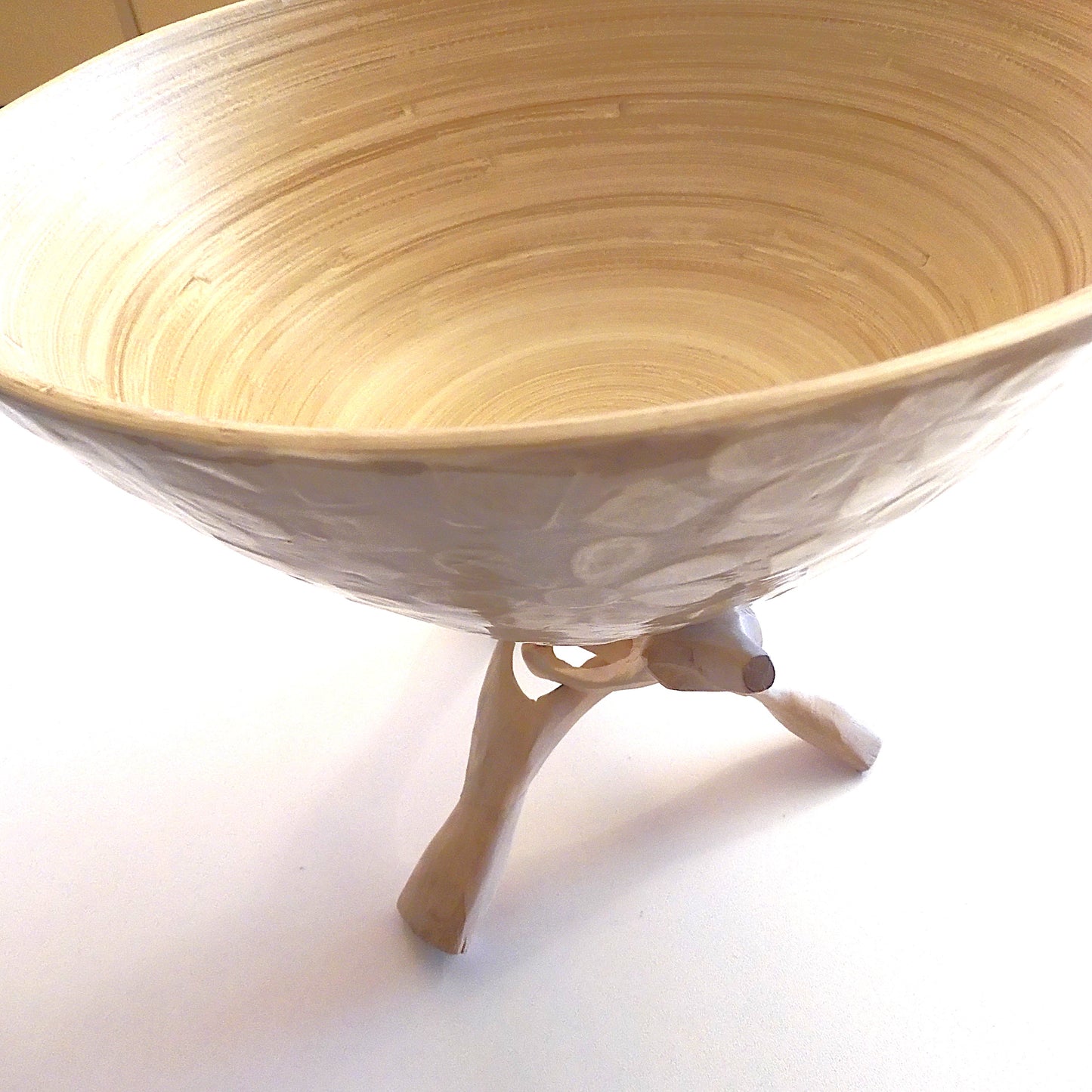 'DRIFTWOOD' STYLE TRIPOD STAND FOR LARGE BOWLS & PLATES XL 8"