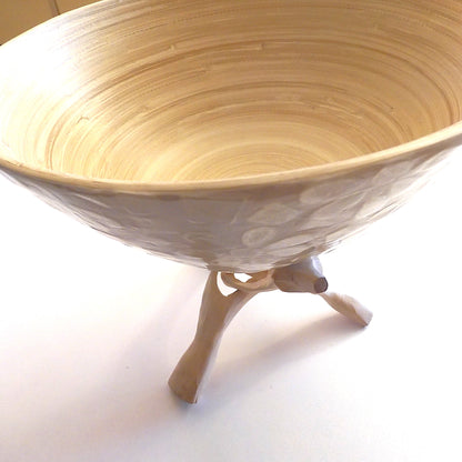'DRIFTWOOD' STYLE TRIPOD STAND FOR LARGE BOWLS & PLATES XL 8"