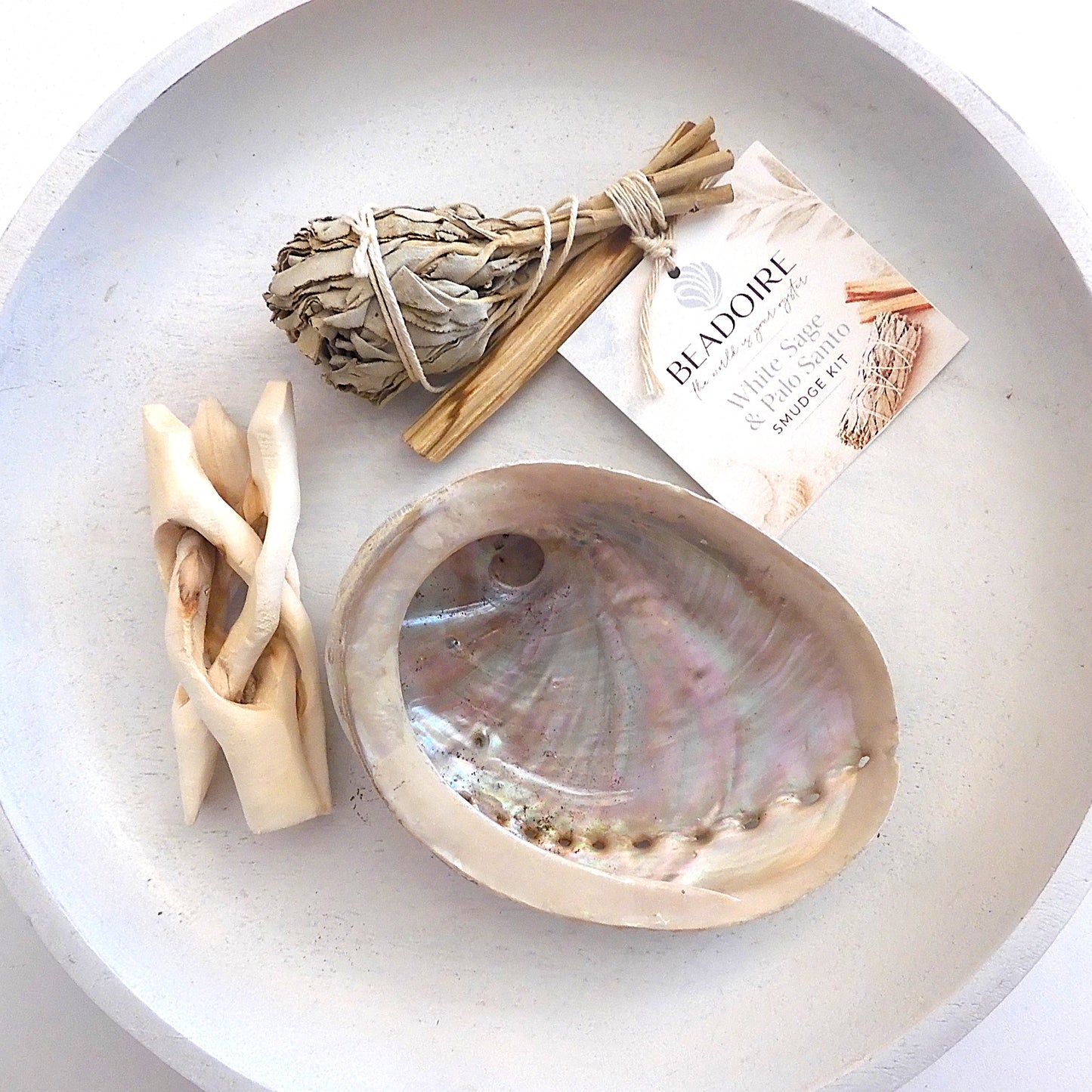 COASTAL STYLE WHITE SAGE & PALO SANTO SMUDGE KIT