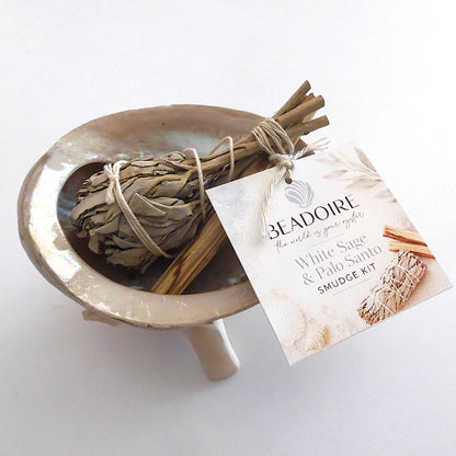 COASTAL STYLE WHITE SAGE & PALO SANTO SMUDGE KIT