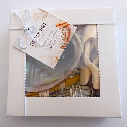 COASTAL STYLE WHITE SAGE & PALO SANTO SMUDGE KIT