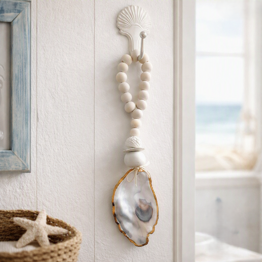 COASTAL STYLE NATURAL OYSTER SHELL HANGER