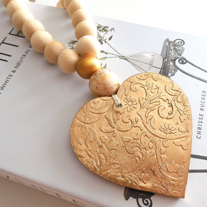 HEART BLESSING BEADS HANGER 'NAUTILUS'